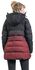 Winter Jacket with Black-Red Colour Gradient