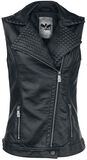 Faux Leather Vest, Black Premium by EMP, Gilet