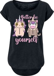 Unicorn - Cat - Better Be Yourself, Animaletti, T-Shirt