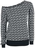 Jacquard Sweatshirt, Black Premium by EMP, Felpa