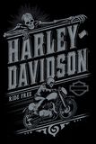 Ride Free, Harley Davidson, Poster