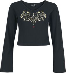 SHEIN Essnce Maglietta a maniche lunghe aderente con colletto alla SHEIN Essnce Maglietta a maniche lunghe aderente con colletto alla