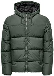 ONSMELVIN LIFE HOOD PUFFER JACKET OTW VD, ONLY and SONS, Giacca invernale