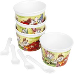 The Seven Dwarves - Set of four ice cream cups with teaspoons, Biancaneve e i Sette Nani, Vassoi