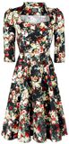 Thorny Rose Bloom 3/4 Sleeve Swing Dress, H&R London, Abito media lunghezza