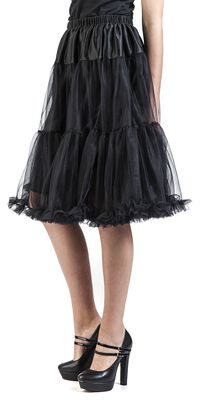 Gonna Longuette Donna In Poliestere - Stile Skater Con Vita Alta - Foto 3