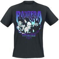 Pantera Cowboys from Hell - Fire Frame Uomo T-Shirt Nero S 100% Cotone Regular Pantera Cowboys from Hell - Fire Frame Uomo T-Shirt Nero S 100% Cotone Regular