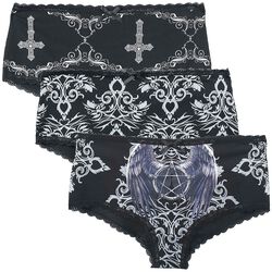 Gothicana X Anne Stokes - Underwear set with all-over print