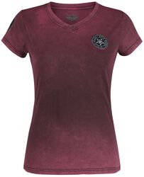 T-shirt with Red-Black Wash