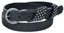 Skew Strap Leather Belt, Black Premium by EMP, Cintura