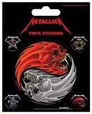 Yin Yang Skulls, Metallica, Set di adesivi