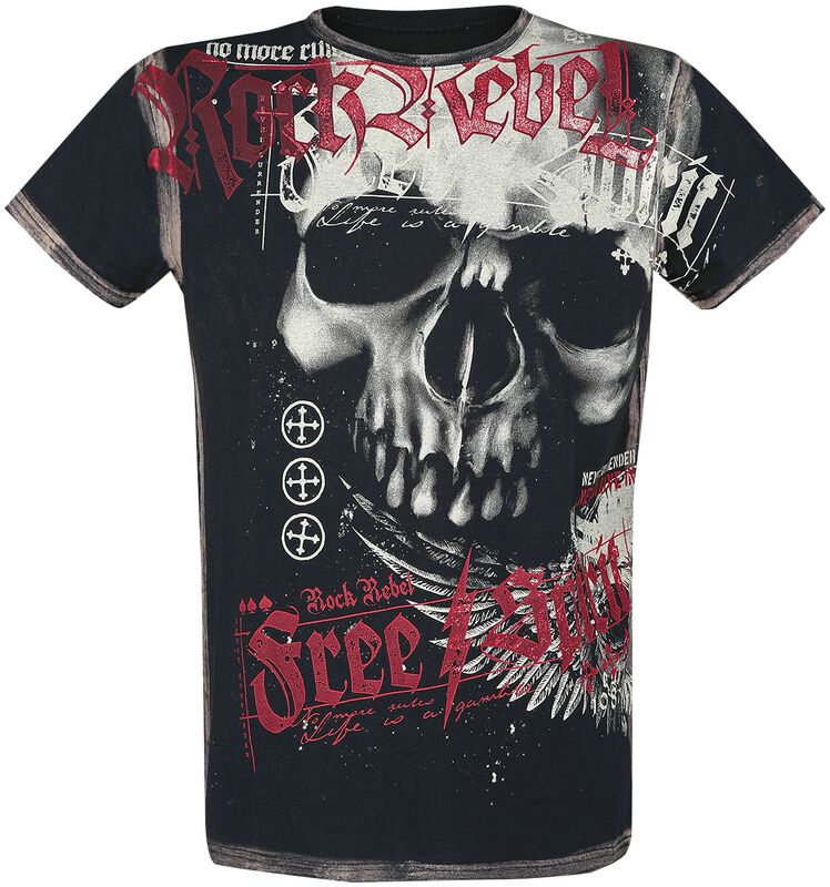 T-Shirt with Skull Print
