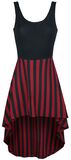 Vokuhila Stripe Dress, Gothicana by EMP, Abito media lunghezza