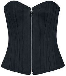 Corset with Zipper, Gothicana by EMP, Corsetto