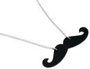 Moustache Plexi Necklace, mint., Collana