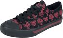 Trainers with all-over skull cards print, Rock Rebel by EMP, Sneaker