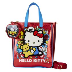 Loungefly - Tote Bag with Coin Bag (50th Anniversary), Hello Kitty, Borsetta