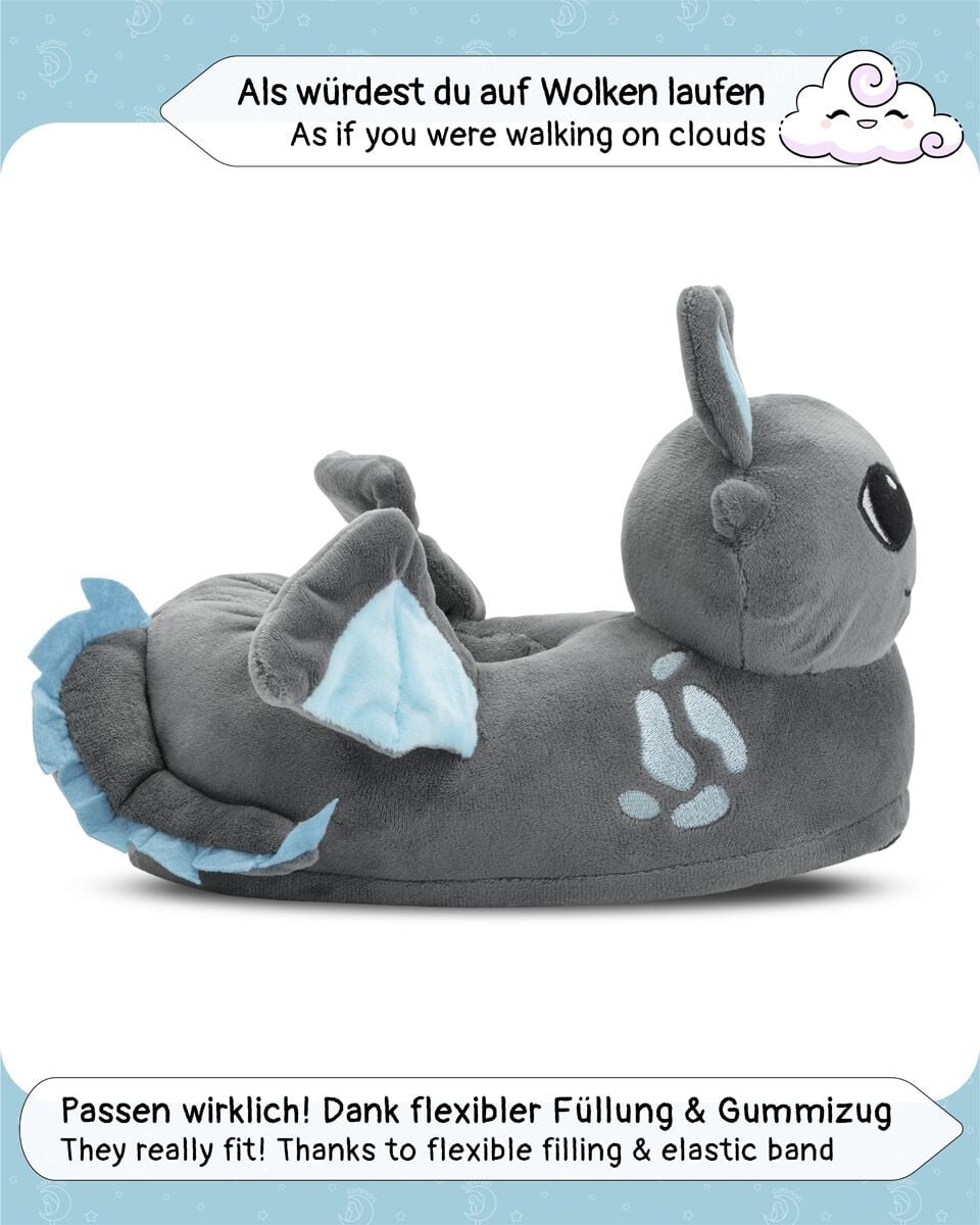 corimori Pantuflas con bonitos motivos, tallas 34-44, antideslizantes y