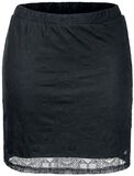 Skull Lace Skirt, Black Premium by EMP, Minigonna