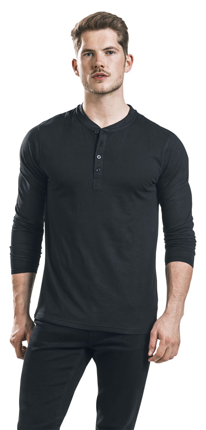 T Shirt Tommy Hilfiger Donna Maglietta Termica Uomo Manica Lunga - Cotone Misto, Modello Henley O Girocollo, Taglio Aderente, Per Autunno/Inverno Maglia Bottoni Uomo