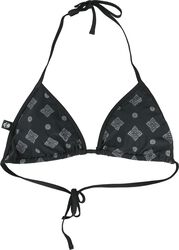 Bikini Top With Celtic Prints, Black Premium by EMP, Reggiseno bikini