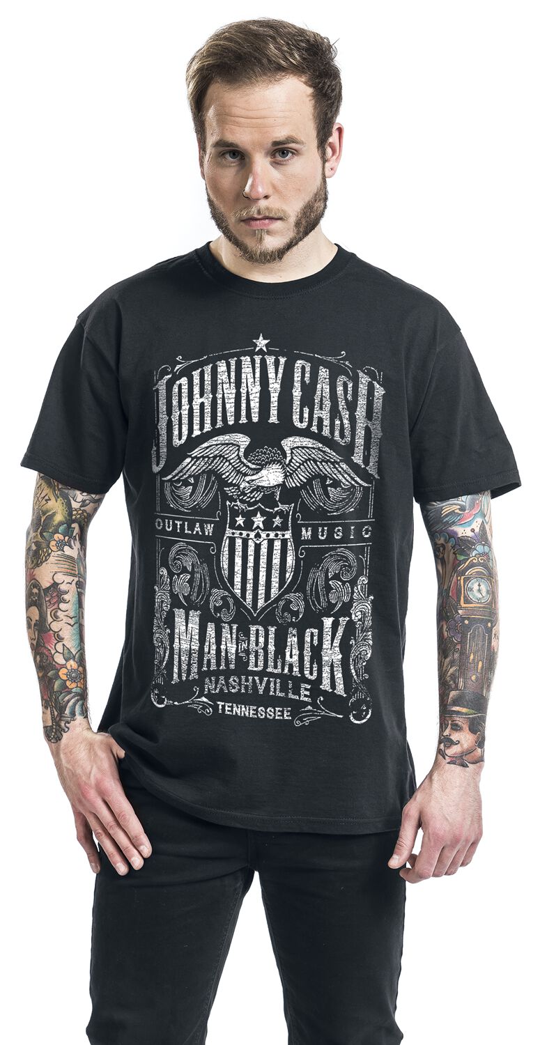 Johnny Cash The Man in Black Outlaw Music Country Shirt Maglietta Johnny Cash The Man in Black Outlaw Music Country Shirt Maglietta