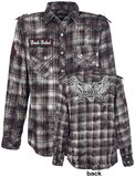 Checked Flannel Shirt, Rock Rebel by EMP, Camicia in flanella