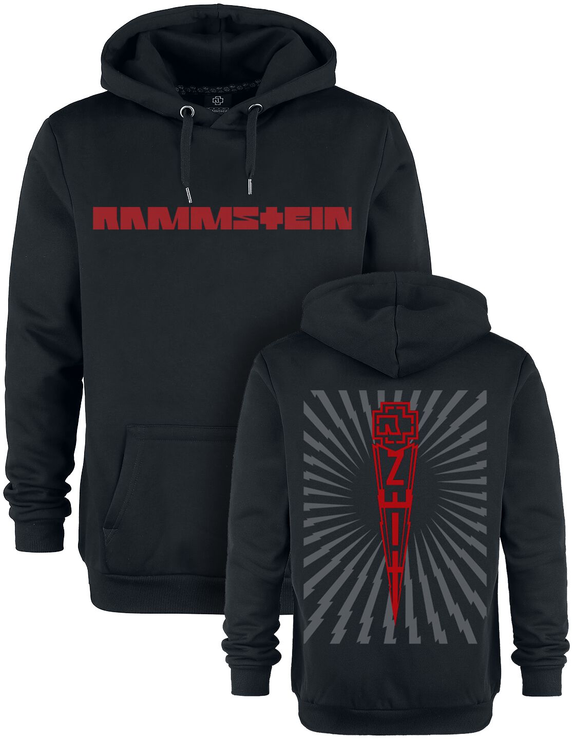 Felpa Rammstein Felpa Con Cappuccio Vintage Rammstein Germany Da