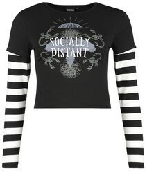 Socially distant, Wednesday, Maglia Maniche Lunghe