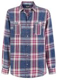 Checkered Shirt Indigo Plaid, Retrofit Brand MFG., Camicia Maniche Lunghe