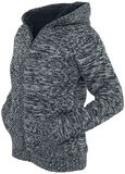Ladies Winter Knit Zip Hoody, Urban Classics, Cardigan
