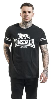 Lonsdale London Maglietta Uomo Logo T Regular Fit Nera - Foto 7