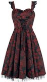 Red Marie Antoinette Gothic Long Dress, H&R London, Abito media lunghezza