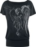 T-Shirt with Skull Print, Rock Rebel by EMP, T-Shirt