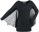 Spider Wings Longsleeve, Gothicana by EMP, Maglia Maniche Lunghe