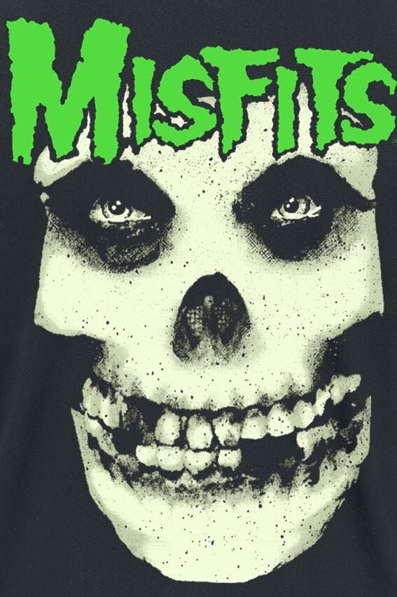 Rock Off Maglietta Ufficiale Misfits 'Want Your Skull' - T-Shirt Unisex, Taglia Large, Colore Nero