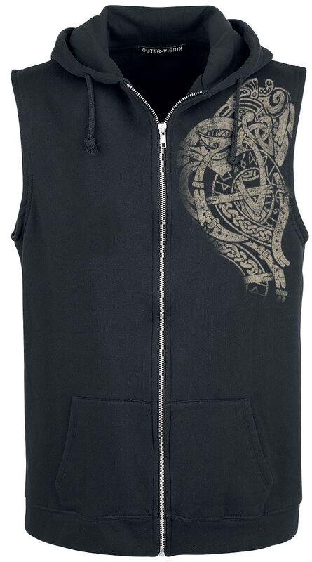 Ursus tattoo sweatshirt fabric sleeveless hoodie