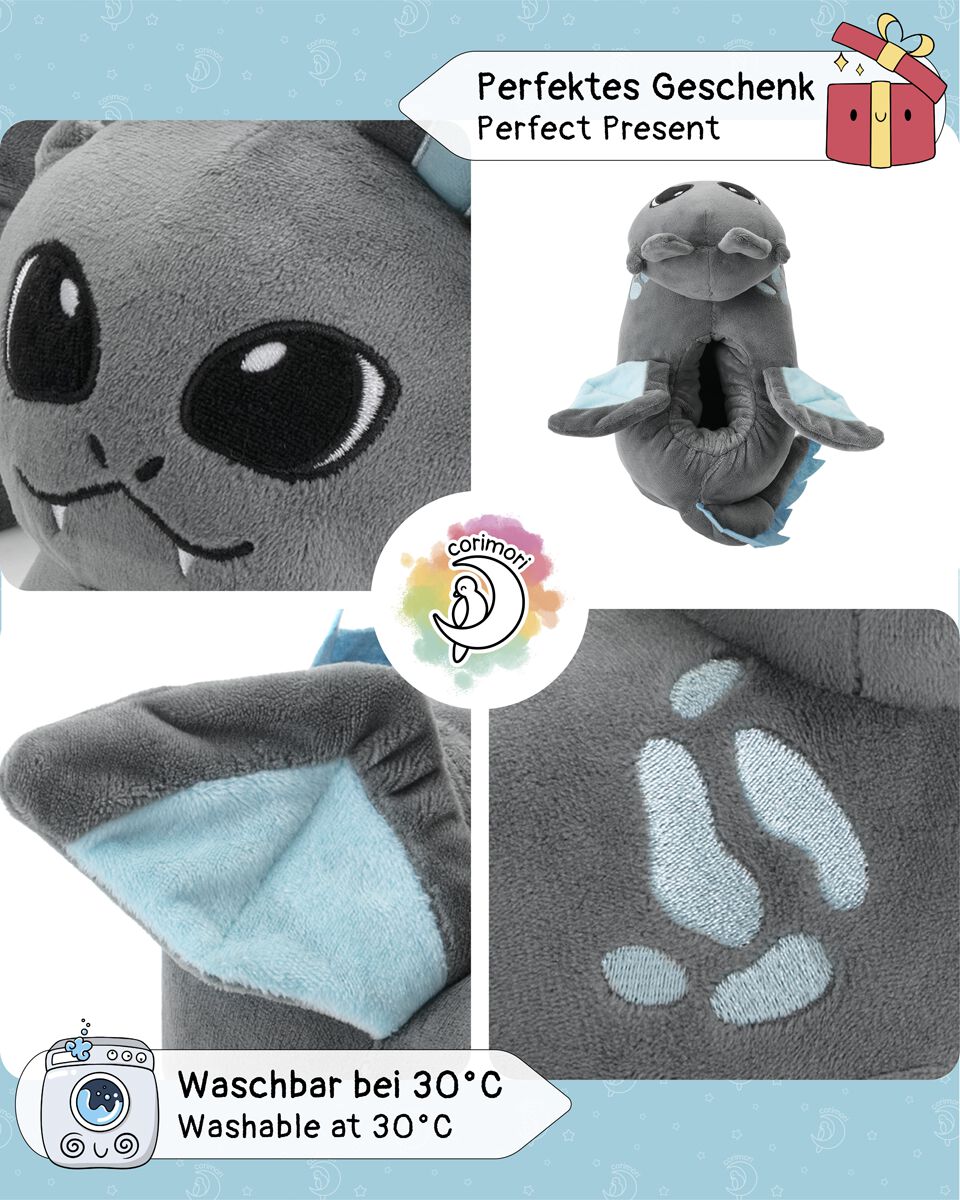 Corimori Pantofole Morbide Con Motivi Animali – Antiscivolo, Calde E Imbottite, Taglie 34-44, Design Farfalla, Mucca, Corgi E Tanti Altri - 3