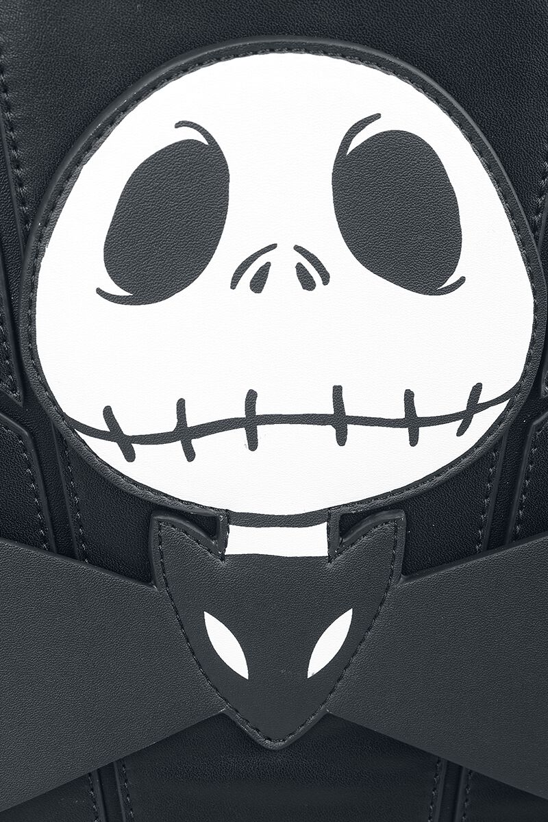 Nightmare Before Christmas A Righe Jack & Sally Borsa/Portamonete Clutch Tasca per Monete & Porta Carte, Nero