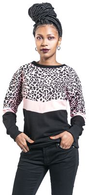 Sweatshirt with Leopard Print