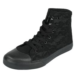 Trainers with Allover Lace, Black Premium by EMP, Sneakers alte