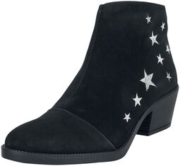 Suede boots with stars, RED by EMP, Stivali