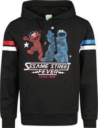 Sesame Street Fever - Elmo and Cookie monster, Sesame Street, Felpa con cappuccio