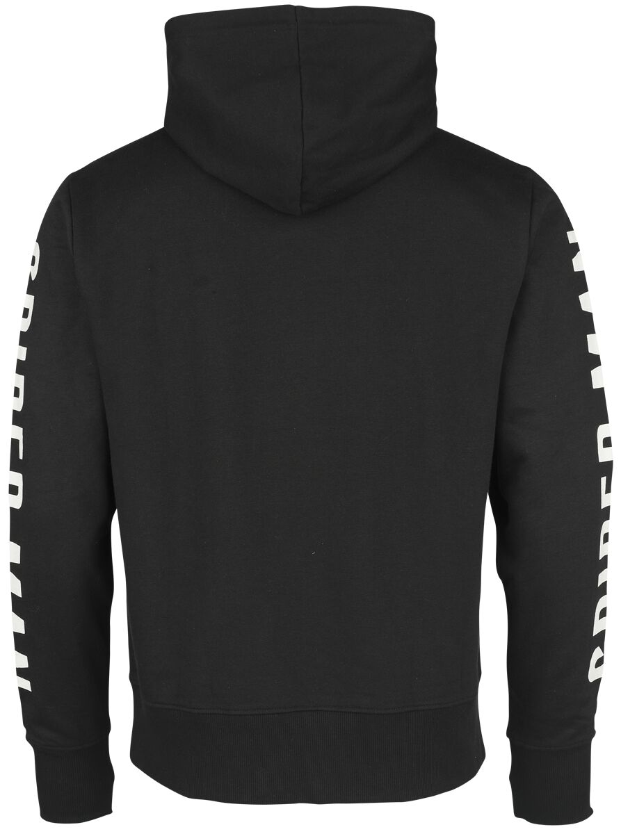 DESIGN - Felpa oversize nera con cappuccio e stampa di Spiderman