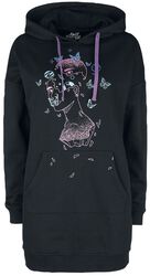 Long hoodie with large front print, Full Volume by EMP, Felpa con cappuccio