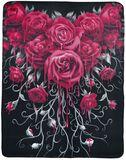 Blood Rose Fleece Blanket, Spiral, Coperte