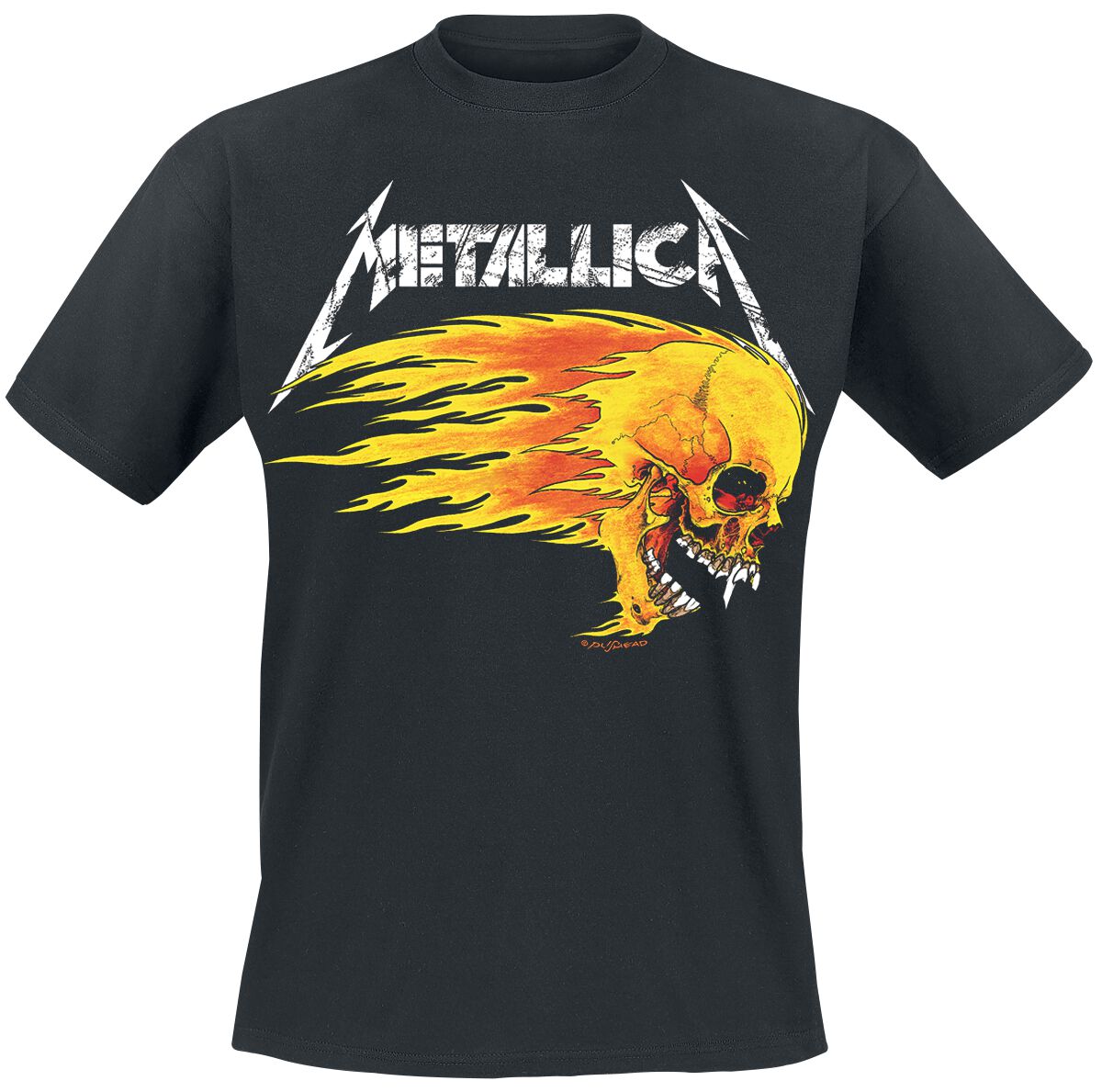 Flaming Skull Tour Tee Metallica T-Shirt EMP