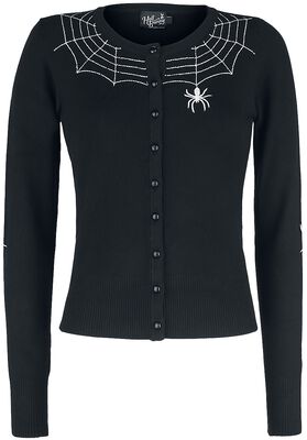 Hell Bunny Solaris Cardigan Donna Cardigan Nero/Bianco XS Hell Bunny Solaris Cardigan Donna Cardigan Nero/Bianco XS