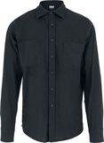 Black Cotton Shirt, Urban Classics, Camicia Maniche Lunghe