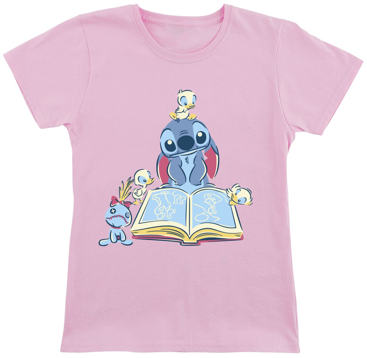 Stitch Magliette Kiss Per Bambini Kids Reading A Book Lilo Stitch